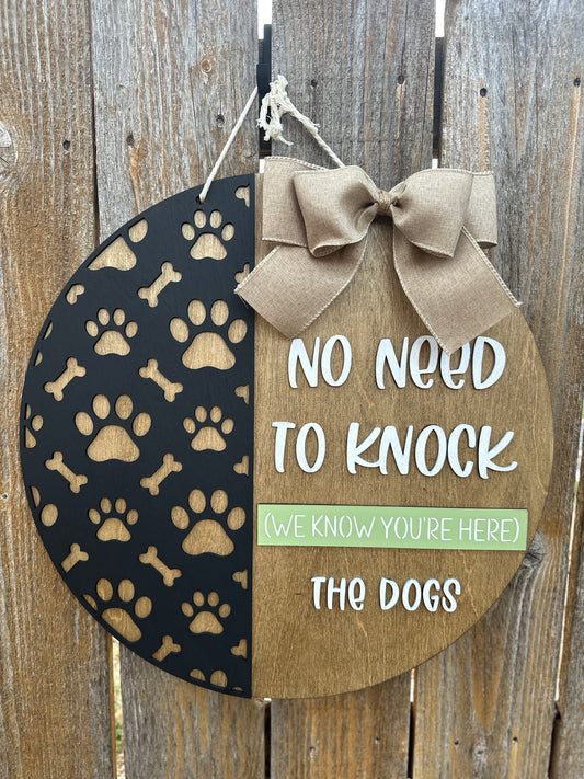 No Need to Knock Door Hanger