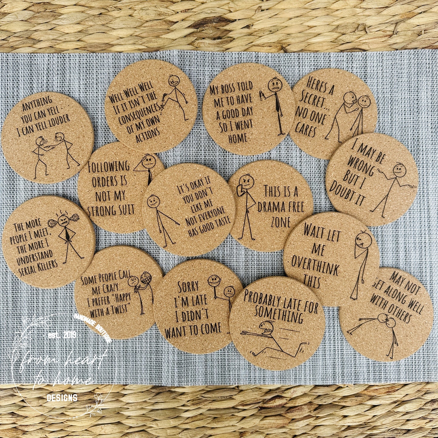 Coaster Set of 5 (Mix & Match)