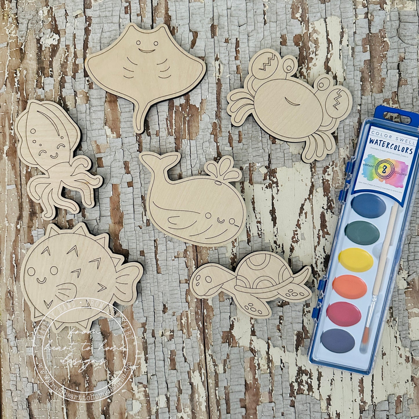 Sea Animals DIY Paint Kit