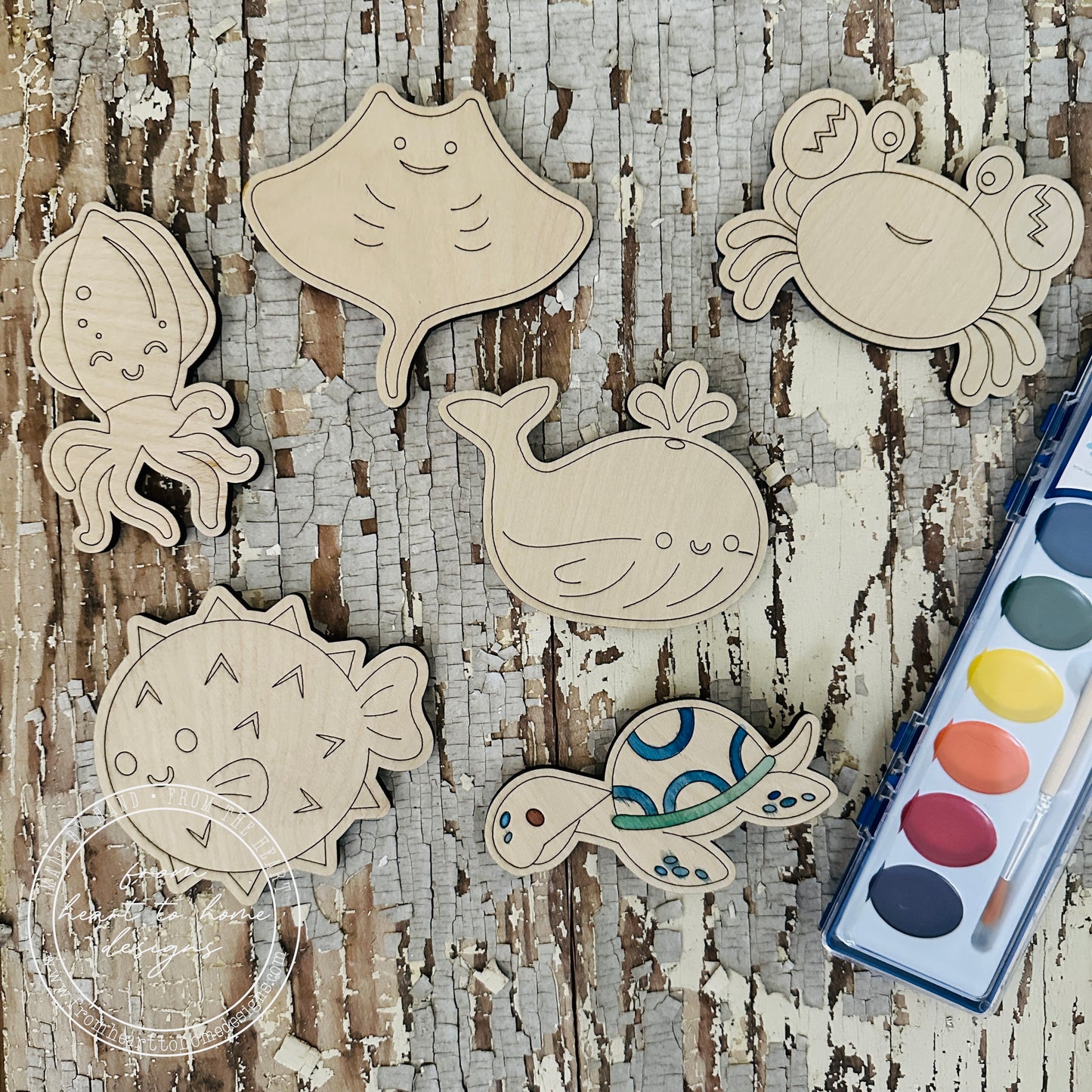 Sea Animals DIY Paint Kit